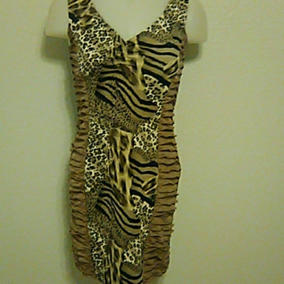 Gray Leppard dress - Picture 1 of 1